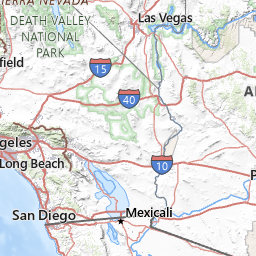 Map of the route for San Diego, Grand Canyon & Vegas