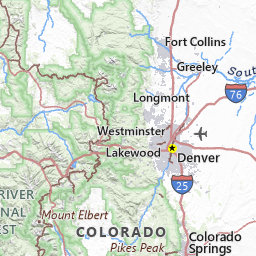 14ers Map In Colorado Colorado 14Ers Mountain Locations And Forecasts