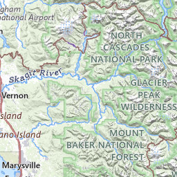 north cascades national park trail map