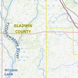 Gladwin County Michigan Map Aerial Photography Map Of Gladwin, MI