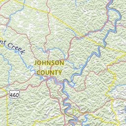 Johnson County Kentucky Map Johnson County, Kentucky Topograhic Maps By Topo Zone