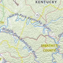 Lee County Kentucky Map Map Of Streams In Lee County, Kentucky Topo Zone
