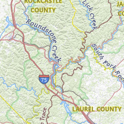 Rockcastle County Ky Map Map Of Cities In Rockcastle County, Kentucky Topo Zone