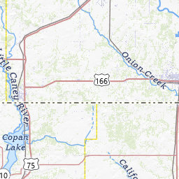 Map Of Cities In Nowata County Oklahoma Topo Zone