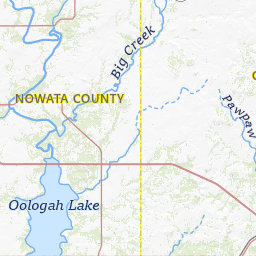 Map Of Cities In Nowata County Oklahoma Topo Zone