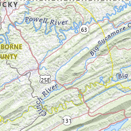 Grainger County Property Map Map Of Cities In Grainger County, Tennessee Topo Zone