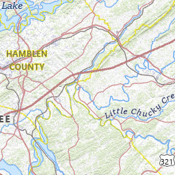 Hamblen county tn map