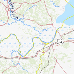 Chowan County Nc Gis Map Of Streams In Chowan County, North Carolina Topo Zone
