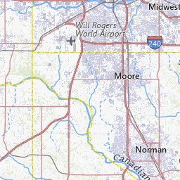 North Fork Little River at Franklin Rd near Norman (USGS-07229455