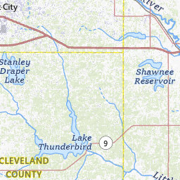 North Fork Little River at Franklin Rd near Norman (USGS-07229455