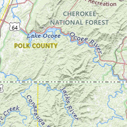 Polk County Tennessee Map Polk County, Tennessee Topograhic Maps By Topo Zone
