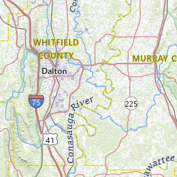 Gordon County Ga Map Gordon County, Georgia Topograhic Maps By Topo Zone