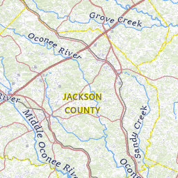 Jackson County Ga Gis Jackson County, Georgia Topograhic Maps By Topo Zone