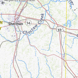 Grayson County Texas Topograhic Maps By Topo Zone 237