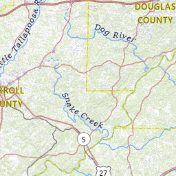 Map Of Coweta County Georgia Coweta County, Georgia Topograhic Maps By Topo Zone