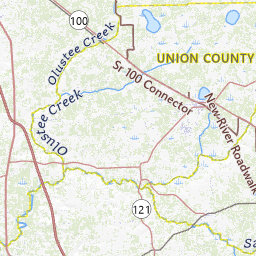 Gilchrist County Florida Topograhic - 277
