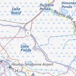 Bayou Point aux Chene East of Montegut, Louisiana (LADEQWPD_WQX