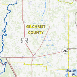 Gilchrist County Florida Topograhic - 276