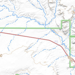 Paria canyon outlet hike map