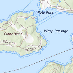 山さん　ベルアイランド Bell Island Topo Map WA, San Juan County (Shaw Island Area)