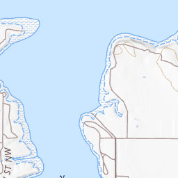 Tobacco Garden Creek Recreation Area Topo Map ND, McKenzie County (Tobacco  Garden Bay Area)