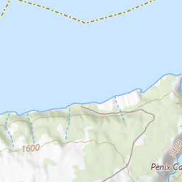 Hell Gate Canyon Topo Map WA, Ferry County (Whitestone Rock Area)