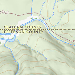 Hoh River Trail Topo Map WA Clallam County Mount Carrie Area