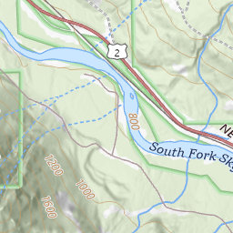 Grotto Mountain Topo Map WA, King County (Baring Area)
