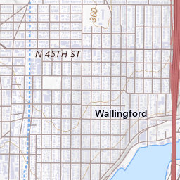 Gas Works Park Topo Map WA, King County (Seattle North Area)