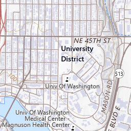 Gas Works Park Topo Map WA, King County (Seattle North Area)