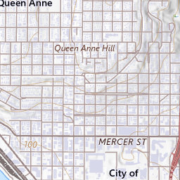 Gas Works Park Topo Map WA, King County (Seattle North Area)