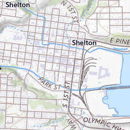 Map Of Shelton Washington State Shelton Topo Map WA, Mason County