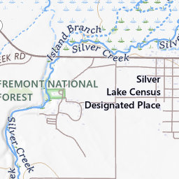 ZX Ranch Topo Map OR, Lake County (Silver Lake Area)
