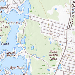 Potato Island Topo Map RI, Washington County (Kingston Area)
