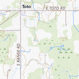 場所の力 Toto Topo Map IN, Starke County (Knox West Area)