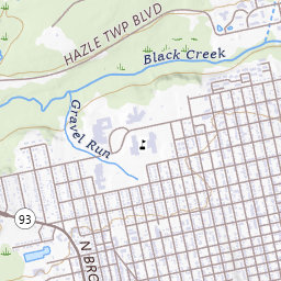 Hazleton Topo Map PA, Luzerne County (Hazleton Area)