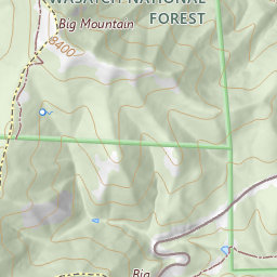 Big Mountain Topo Map UT, Morgan County (Mountain Dell Area)
