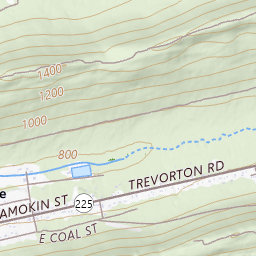 Big Mountain Big Mountain Topo Map PA, Northumberland County (Trevorton Area)