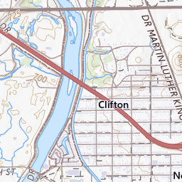 Crooked Creek Topo Map IN, Marion County (Indianapolis West Area)