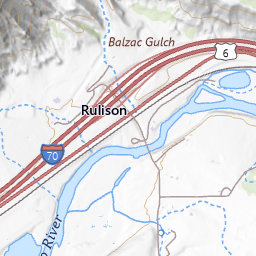 Cache Creek Topo Map CO, Garfield County (Rulison Area)