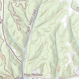 Hocking Hills Area Map Hocking Hills State Park Topo Map OH, Hocking