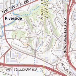 Kansas City Riverside Map Kansas City Printable Tourist Map