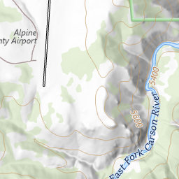 Barney Riley Trail Topo Map CA, Alpine County (Heenan Lake Area)