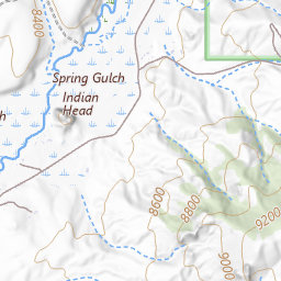 Indian Head Topo Map CO, Gunnison County (Parlin Area)