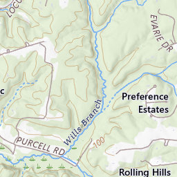 Port Tobacco Creek Topo Map MD, Charles County (Port Tobacco Area)