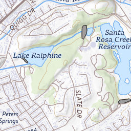 Santa Rosa Creeks Map