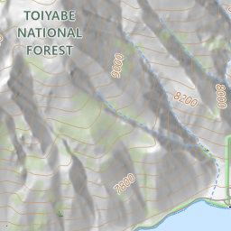 Mono Village (historical) Topo Map CA, Mono County (Buckeye Ridge