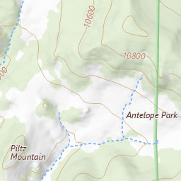 Wet Mountains Topo Map CO, Custer County (Rosita Area)