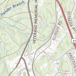 Tobacco Leaf Lake Topo Map KY, Meade County (Fort Knox Area)