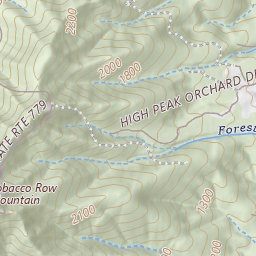Tobacco Row Mountain Topo Map VA, Amherst County (Tobacco Row Mountain Area)